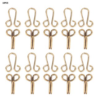 120pcs Sewing Hooks Eyes Closure Hooks Clothes Fixing Buckles Coat Sewing  Hooks