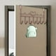 thumbnail image 5 of Gancho para puerta sin taladrar, organizador de toallas y llaves, estante extendido, metal resistente, impermeable, para baño y dormitorio, ideal para la entrada, alta capacidad, fácil de, 5 of 7