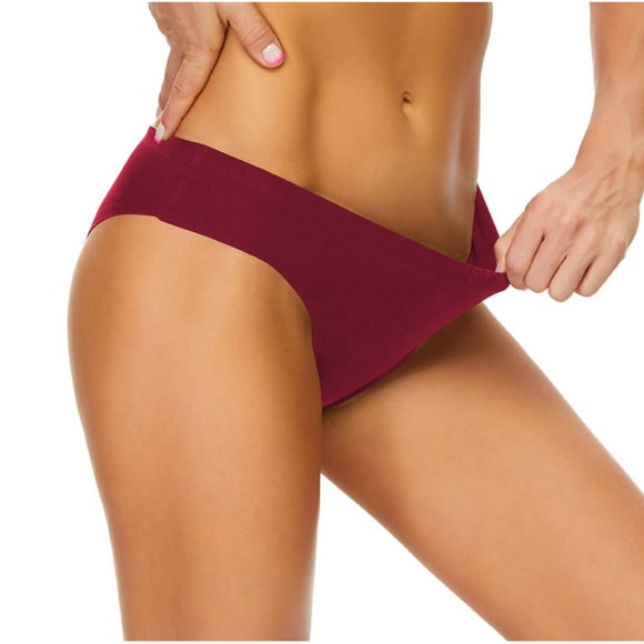 Mareep Womens Knickers XS-4XL Fashion Women Solid Color Low Waisted Periods Bikini Bottoms Menstruation Swimsuit Periods Briefs Ladies Panties