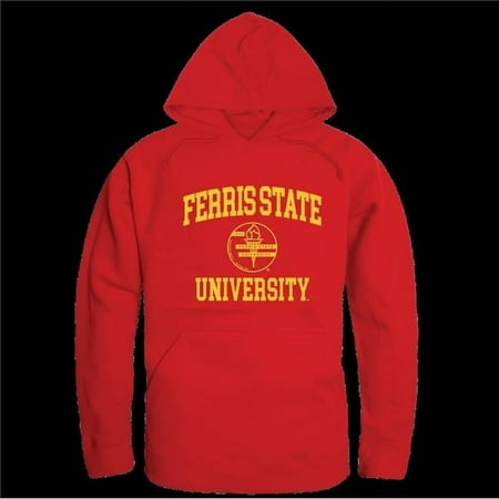 W Republic 569-301-RED-01 Ferris State University Bulldogs Seal Hoodie  Red - Small