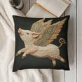 thumbnail image 1 of Funda de cojín decorativa bordada | Funda de cojín suave de pelo corto | Funda de almohada estampada para sofá, sillón, dormitorio, sala de estar y decoración del hogar, 1 of 6