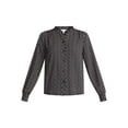 thumbnail image 6 of Time and Tru Women's Ruffle Button Down Blouse with Long Sleeves, Sizes XS-XXXL, 6 of 6