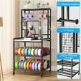 thumbnail image 2 of ModFurne 3D Printer Stand with Filament Storage, Heavy Duty Rolling 3D Printer Table with Charging Station for PLA, ABS, PETG for Workshop/Office (Gray), 2 of 8