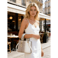 thumbnail image 3 of PORT&LOTUS Small Luxe & Leather Crossbody Bag for Women Chic Satchel Purse for Women with Adjustable Shoulder Strap with Golden Clasp, 3 of 7