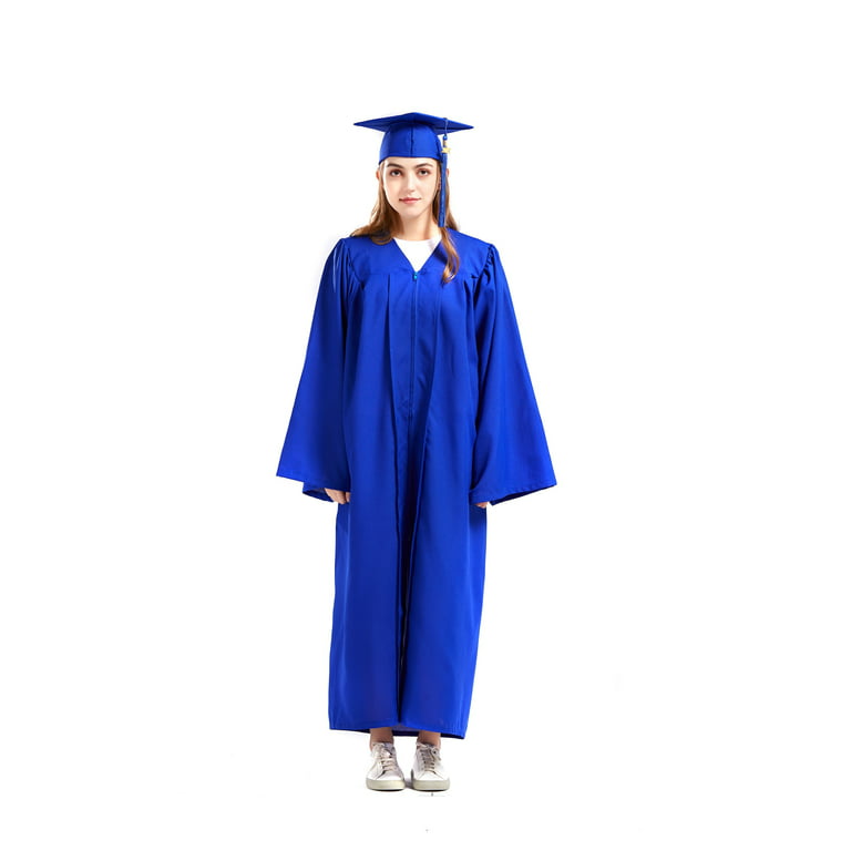 GraduationMall Unisex Deluxe Master Graduation Gown Cap 2024 Tassel Package