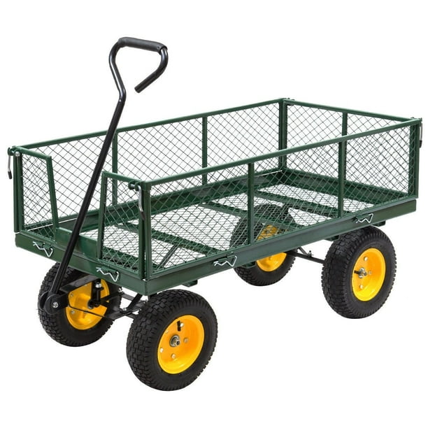 1000 Lbs Heavy Duty Garden Trolley Cart Yard Garden Wagon