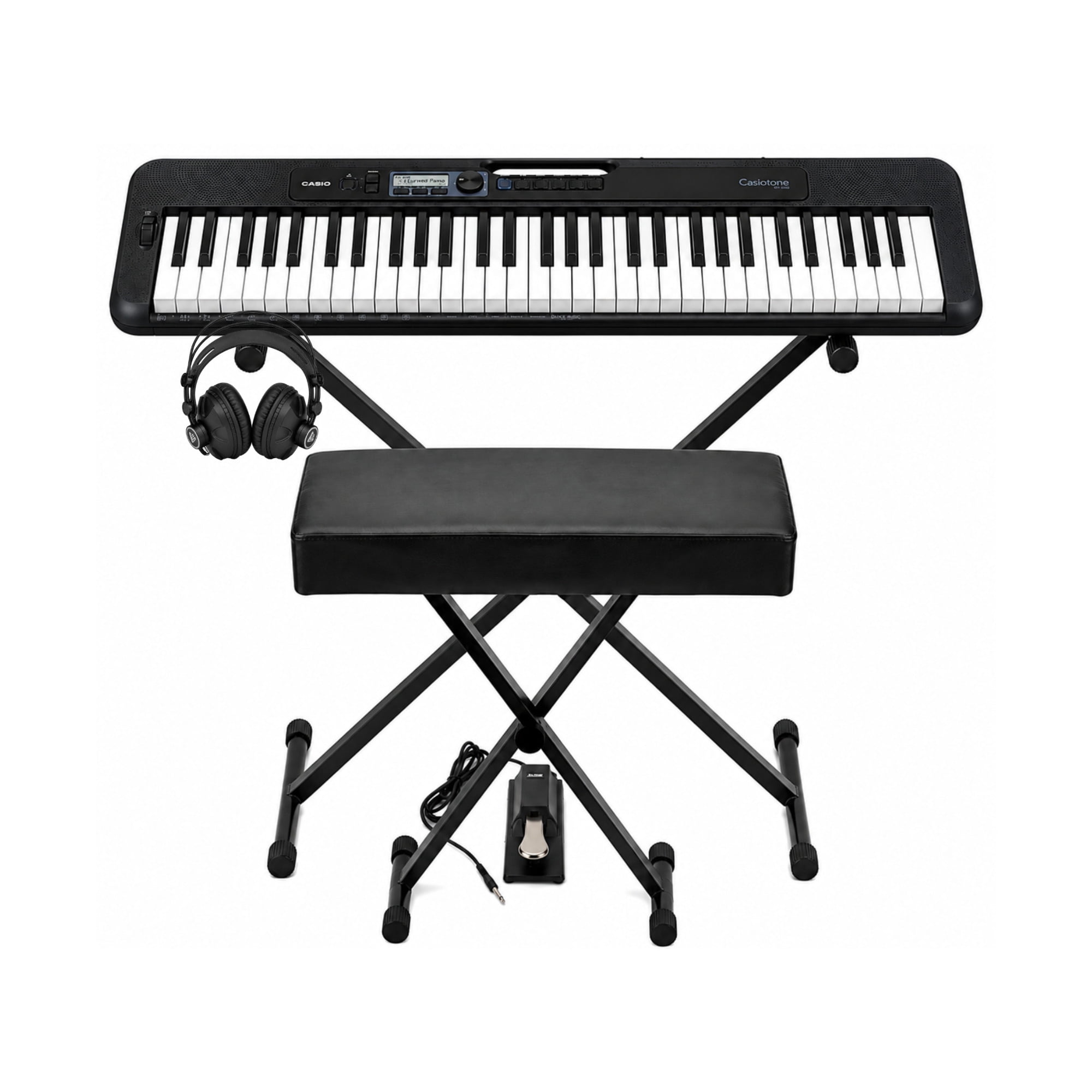 Casio CT-X700 Portable Keyboard, 61-Key Touch Sensitive, Power