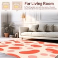 thumbnail image 2 of ODIKA 3'x5' Machine Washable Non-Slip Area Rug, Cheetah Artistic Dappled Print with Fluid Spot Design High Traffic Rug, Pink, 322006, 2 of 7