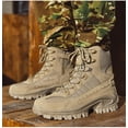 thumbnail image 2 of Tactical-Style Combat Boots for Men, Waterproof Anti-Slip Outdoor Hiking & Work Shoes, Rugged Durable Footwear for Adventure, 2 of 14