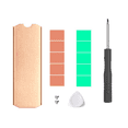 thumbnail image 5 of Copper M.2 SSD HeatSink Hard Disk Cooler with Thermal Solid State Disk Radiator 0.5mm for M.2 2280 NVMe SSD,TN80, 5 of 5