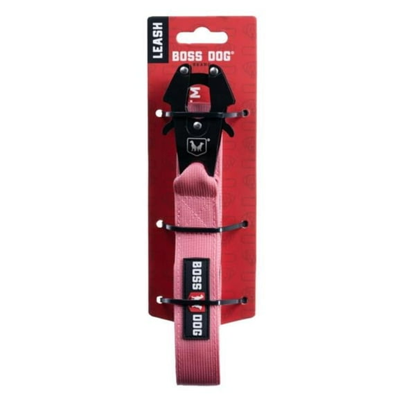 Boss Nation 850010391502 6 ft. Dog Tactical Dog Leash, Pink