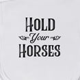 thumbnail image 3 of Inktastic Hold Your Horses Baby Burp Cloth, 3 of 3