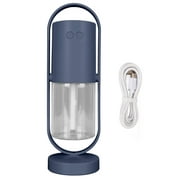KAUU Humidifier Cold Fog RGB Fine Spray Ultra Quiet Portable Air Humidifier with LED Light for Baby Car Travel 200ml Purplish Blue