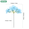 thumbnail image 3 of Uxcell 40-Pack Silk Hydrangea Flowers, Artificial Flowers Heads with 40pcs Stems for Home Decor/Wedding/DIY[Beige], 3 of 7
