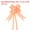 Orange, variant on Uxcell 8 Inch Pull Bows Ribbon Gift Wrapping String Rose Pattern Decorative Bow Tie Yellow 100 Pack
