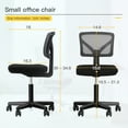 thumbnail image 2 of BestOffice Ergonomic Desk Armless Mesh Computer Lumbar Support Swivel Rolling Executive Adjustable Task Chair for Back Pain, Grey, 2 of 8