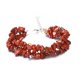 thumbnail image 1 of Nvzi Pulsera de cuentas hecha a mano, adecuada, pulsera de cristal de piedra natural de doble capa (rojo oscuro), 1 of 3