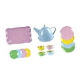 thumbnail image 2 of Juego de té pequeño para niña, juego de fiesta de té, juego de rol, juguete para juego de imitación, juego de tazas de tetera para niños de 3, 4, 5 y Azul, 2 of 8