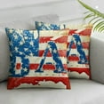 thumbnail image 3 of nygtbtfer Flower Decorative Throw Pillow Covers Set of 2 Watercolor Floral Porch Outdoor Home Decor, American Flag USA Map Couch Cushion Case White, 3 of 7
