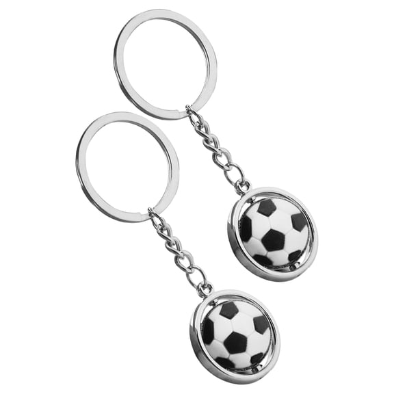 Masteelf  2 Pcs Ball Chain Keychain Soccer Charm Football Chains for Girls Child
