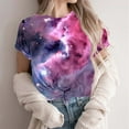 thumbnail image 4 of 2025 Summer Tops for Womens Trendy Going Out Basic Tees Plus Size Crewneck Tshirts Dressy Casual Short Sleeve T Shirts Tie Dye Tunic Top Loose Comfy Blouses, 4 of 6