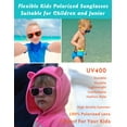 thumbnail image 6 of Flexible Kids Sunglasses Polarized Unbreakable Toddler Sun Glasses for Baby Boys and Girls UV400 with Case, Age 2-8 (Black/Orange), 6 of 8