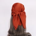 thumbnail image 5 of Simulated Silk Shiny Women's Solid Color Square Scarf New Satin 70cm Scarf Headscarf Women's Gift, 5 of 6