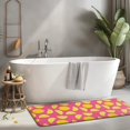 thumbnail image 2 of Yellow Lemon Fruit Slices Pink Pattern Kitchen Rug Mat,Kitchen Runner Rugs Non Skid Washable,Decorative Kitchen Floor Mats for Kitchen,Sink,Laundry,17"x47.2", 2 of 7