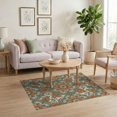 thumbnail image 3 of ODIKA Bathroom Symmetrical Flower Motif Muted Transitional Vintage Pet Friendly & Kids Safe Play for Playroom, Bedroom, Reading Nook, 3 of 7