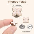 thumbnail image 2 of 10 juegos de botones de broche, botones sin coser de 11.5 mm, broches desmontables para ropa, abrigo (beige), 2 of 7