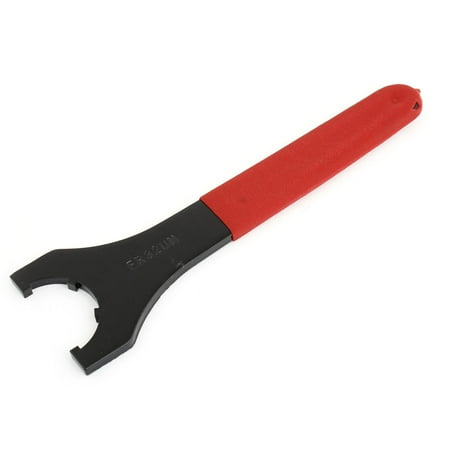 Unique Bargains Black Red CNC Tools ER32UM Collet Chuck Wrench Spanner for Spring Clamping Nut