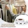 thumbnail image 4 of 1 Inch Letter-X Inventory Labels, 500Pcs Letter Stickers Round Circle Dots Labels Semi-Gloss Adhesive Stickers for Home Organization Office Storage, Black (2 Roll), 4 of 7