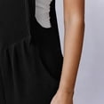 thumbnail image 5 of Womens Overalls Plus Size Fashion Lightweight Knot Strap Jumpsuits Loose Fit Casual Shorts Romper with Pockets, 5 of 7