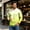 Yellow, variant on OIOLOYJM Mens T-Shirts Casual Cotton Long-Sleeve Crew Neck Gradient Hiking Sport Tee Shirts Basic Breathable Gym Clothes Sky Blue L