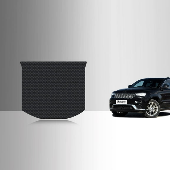 ToughPRO Trunk Mat Compatible with Jeep Grand Cherokee 2018 - All Weather Heavy Duty (Made in USA) Black Rubber