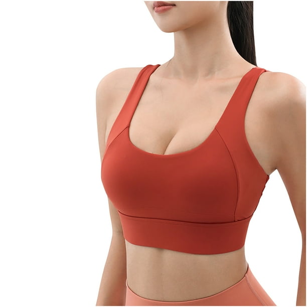 XZNGL Sexy Sports Bras for Women Womens Fitness Summe Sexy Camis Bra Top  Solid Color Cover Sports Bra Xl Sports Bras for Women Sports Bra Tops for  Women 