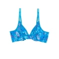 thumbnail image 2 of No Boundaries Juniors' Unlined Sheer Mesh Demi Underwire Bra, Style-NB461, 2 of 5