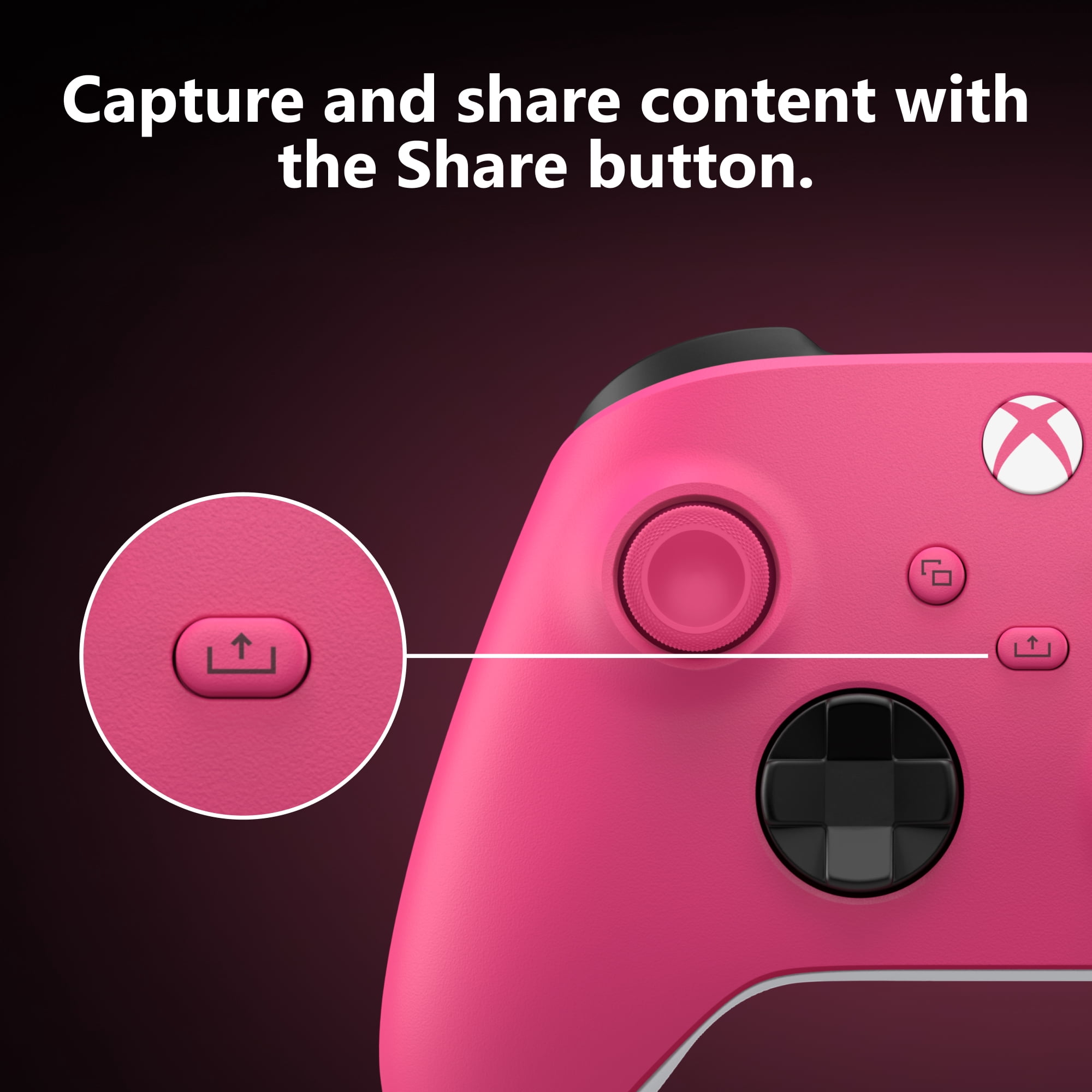 XBOX Wireless Controller – Deep Pink – for XBOX Series X|S, XBOX One, PCs, TVs, mobile, and more