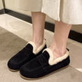 thumbnail image 3 of CHICVOMEY Women's Faux Fur Lined Winter Moccasin Slippers Comfort Indoor&Outdoor Loafers with Non-Slip Sole House Slippers for Women, 3 of 8