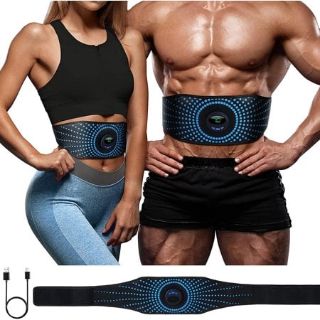 Abs Muscle Trainer Flex Belt for Women Men, Upgrade No Need