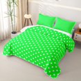 thumbnail image 3 of Erosebridal Neon Green Polka Dot Quilt King,Off-White Round Spot Modern King Coverlet Set For Girls,3pcs, 3 of 7