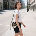 thumbnail image 5 of FORMRS Mini Crossbody Bag for Women Adjustable Shoulder Rope Travel Casual Phone Purse, Space Record, 5 of 7