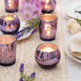 thumbnail image 4 of Portavelas votivos LETINE Purple Mercury Glass (36 unidades), 4 of 6