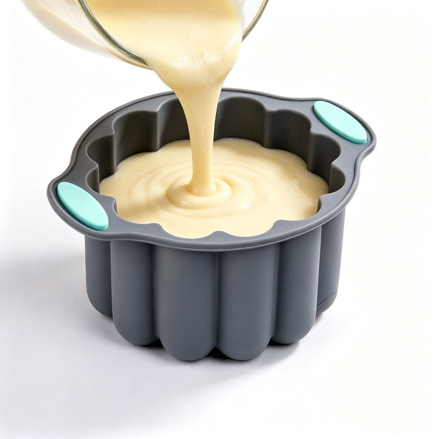 Molde de silicona para pastel en forma de corazón, resistente a altas temperaturas, flexible, apto para lavavajillas, para pasteles, pudín, gelatina y postres.