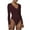 Burgundy, variant on Odeerbi Tummy Control Shapewear Bodysuit for Women Long Sleeved Sexy Versatile Solid Color 2025 Fashion Tight Fitting Cutout Jumpsuit White
