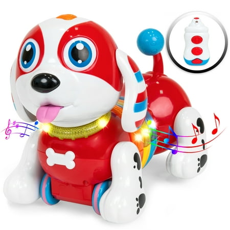 Best Choice Products Kids Interactive Singing and Dancing Remote Control Robotic Toy Dog w/ Music, Touch Response, Catchphrases, Light-Up Body -