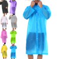 thumbnail image 1 of Happy Date 1PC Raincoat , Adults Emergency Waterproof Raincoat with Hood for Camping, Hiking, Sport or Outdoors, 7 Colors, 1 of 5