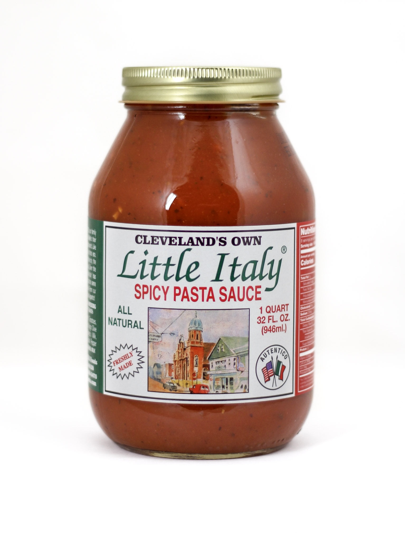 (3 pack) LITTLE ITALY SPICY PASTA SAUCE, 32 OZ