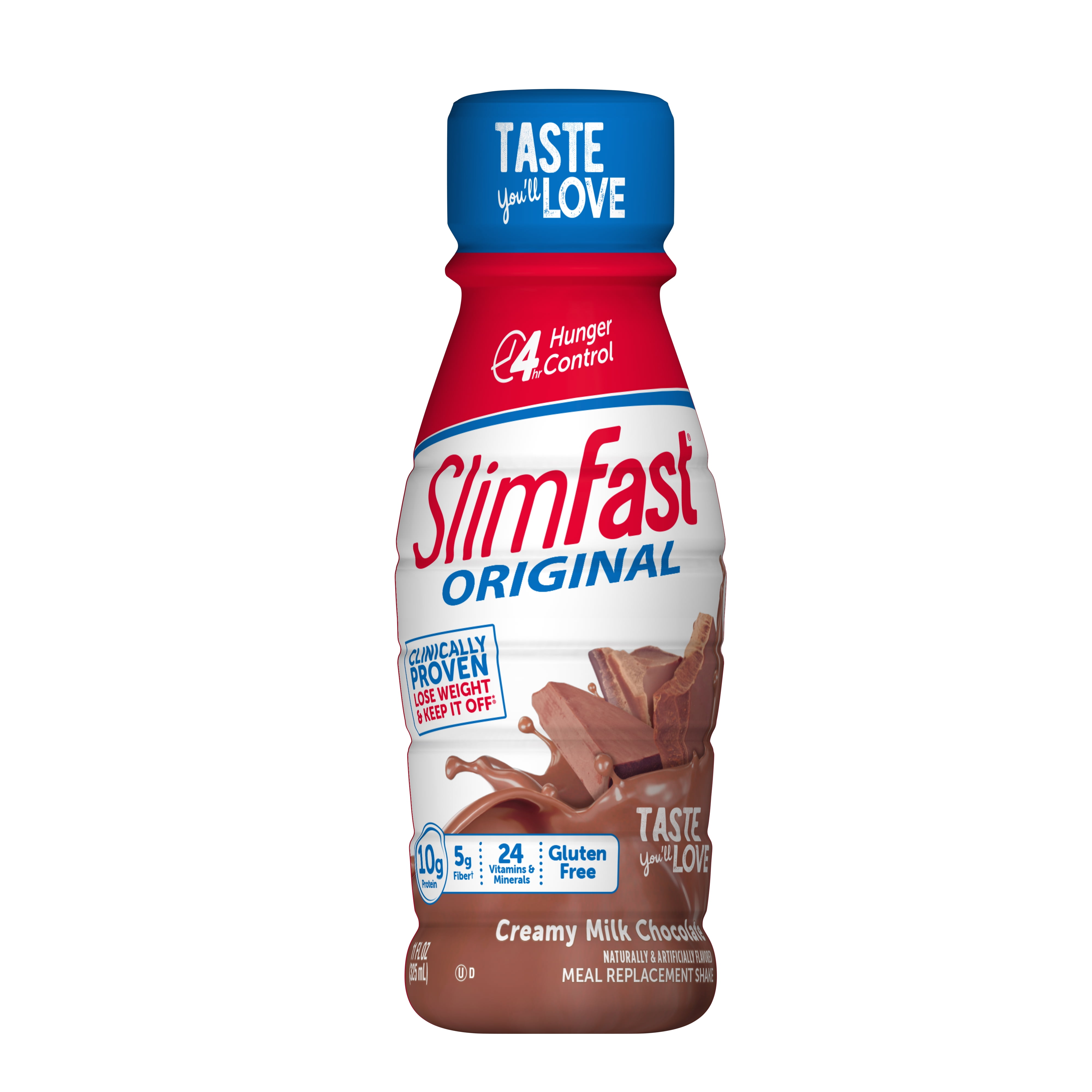 SlimFast Original Meal Replacement Shakes, Creamy Milk Chocolate, 11 fl. Oz., 15 Ct