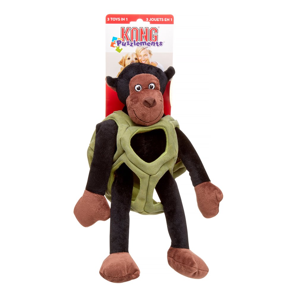 KONG Puzzlements Monkey Dog Toy, Multicolored, Large - Walmart.com
